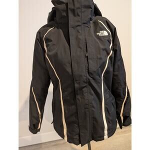 North Face Freedom Insulated Jacket w hood Black 2 Jackets in 1 Wm Small